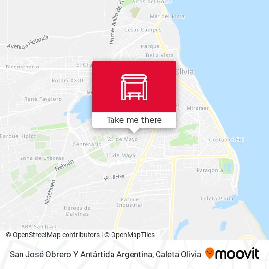 San José Obrero Y Antártida Argentina map