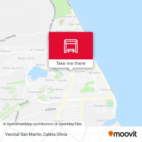 Mapa de Vecinal San Martín