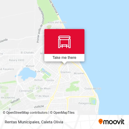 Rentas Municipales map