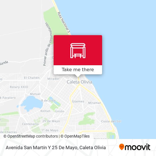 Avenida San Martín Y 25 De Mayo map