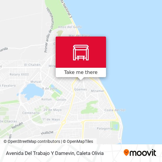 Mapa de Avenida Del Trabajo Y Damevin