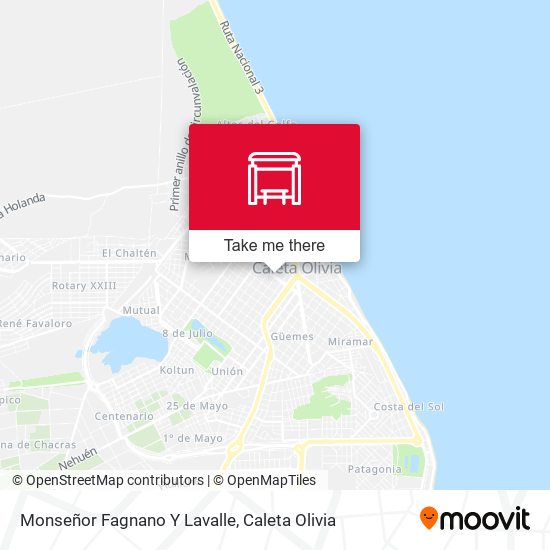 Mapa de Monseñor Fagnano Y Lavalle
