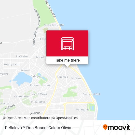 Peñaloza Y Don Bosco map