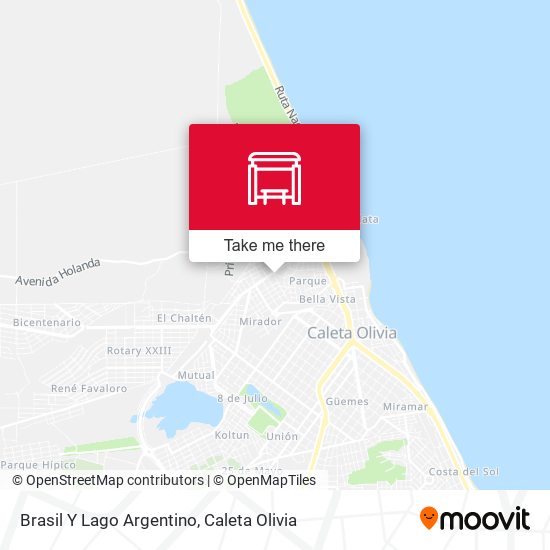 Brasil Y Lago Argentino map