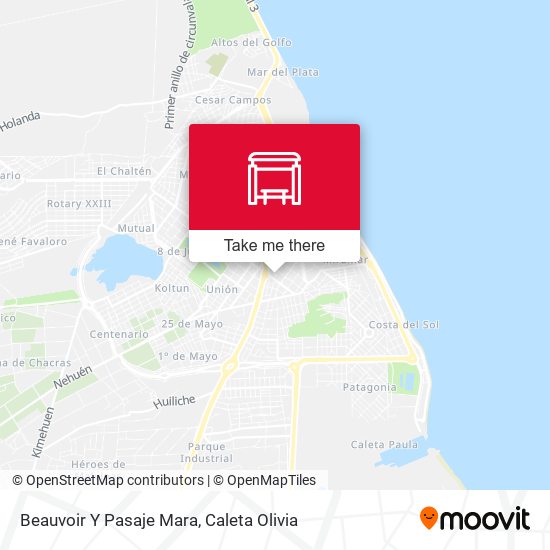 Mapa de Beauvoir Y Pasaje Mara