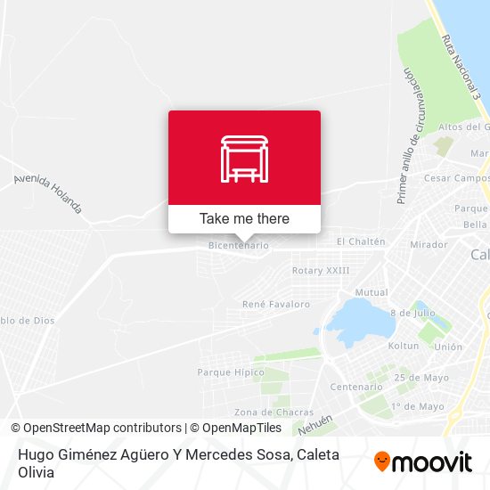 Hugo Giménez Agüero Y Mercedes Sosa map