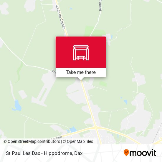 St Paul Les Dax - Hippodrome map