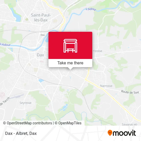 Dax - Albret map