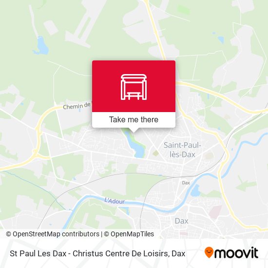 St Paul Les Dax - Christus Centre De Loisirs map