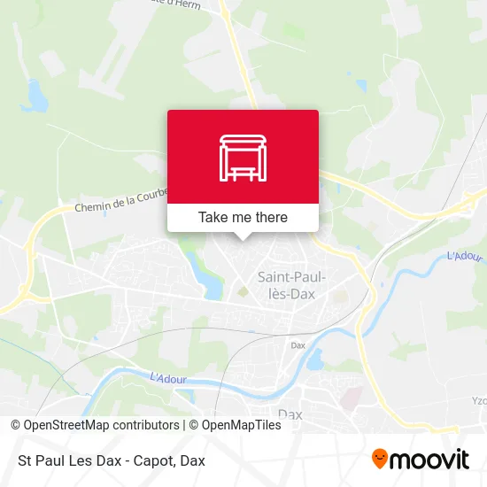St Paul Les Dax - Capot map
