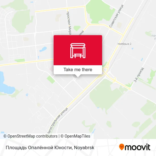 Площадь Опалённой Юности map