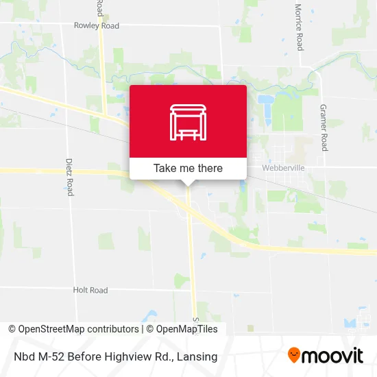 Nbd M-52 Before Highview Rd. map