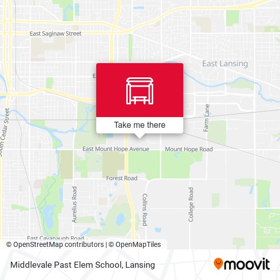 Middlevale Past Elem School map