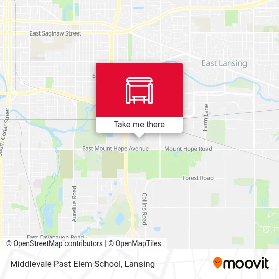 Middlevale Past Elem School map