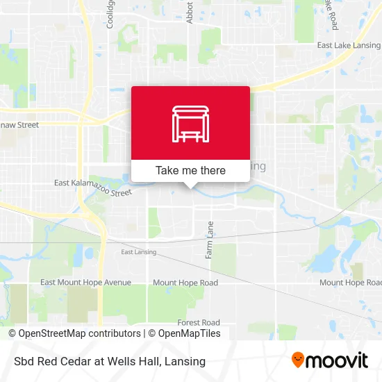 Sbd Red Cedar at Wells Hall map