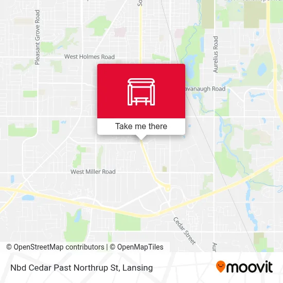 Nbd Cedar Past Northrup St map