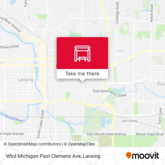 Wbd Michigan Past Clemens Ave map