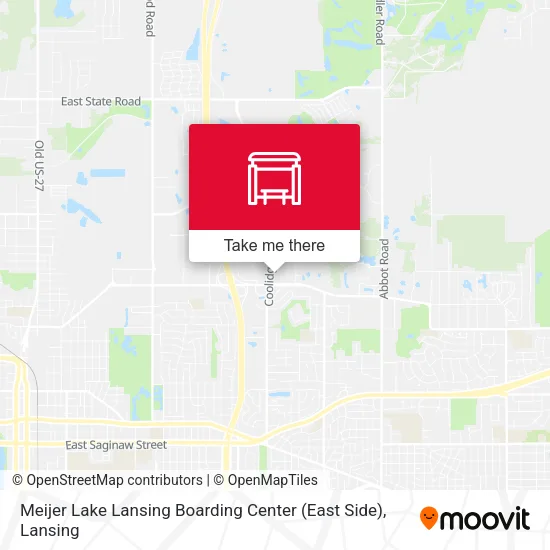 Mapa de Meijer Lake Lansing Boarding Center (East Side)