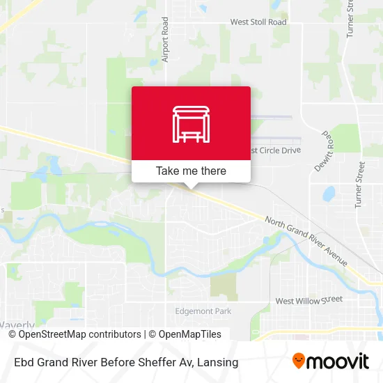 Mapa de Ebd Grand River Before Sheffer Av