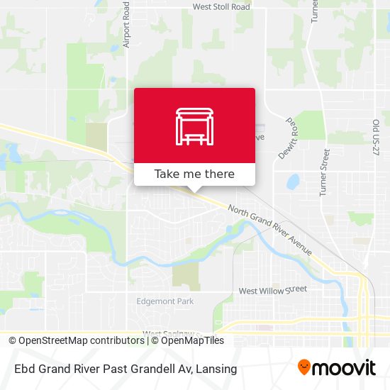 Mapa de Ebd Grand River Past Grandell Av