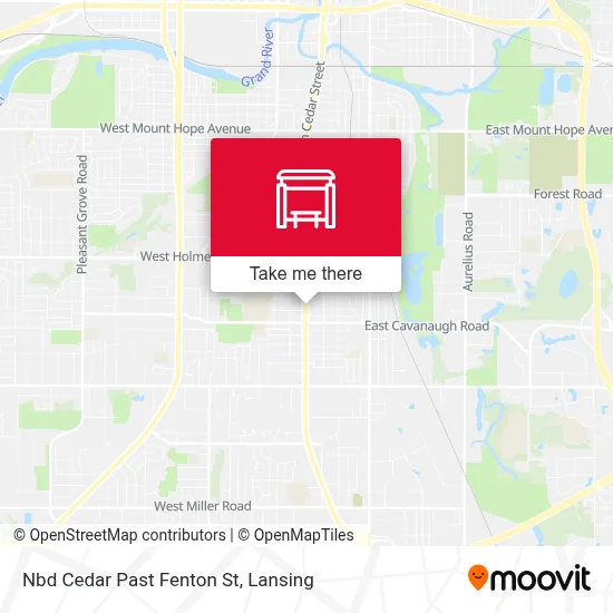 Nbd Cedar Past Fenton St map