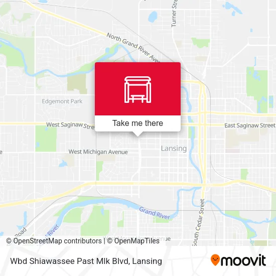 Mapa de Wbd Shiawassee Past Mlk Blvd