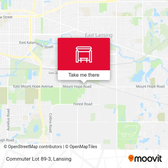 Mapa de Commuter Lot 89-3