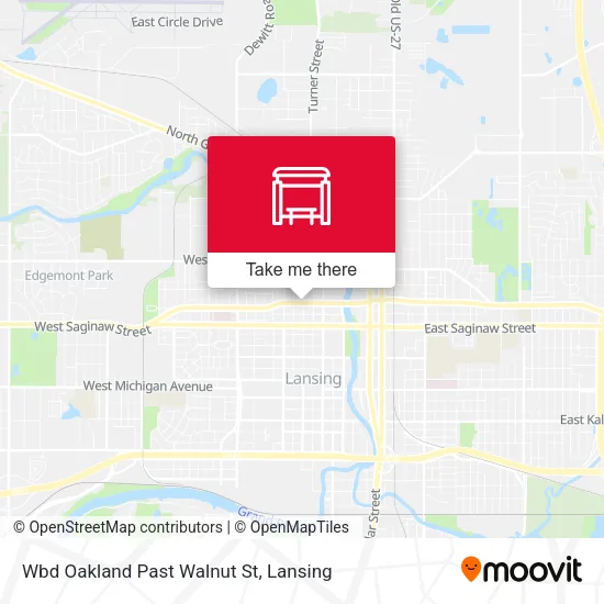 Mapa de Wbd Oakland Past Walnut St