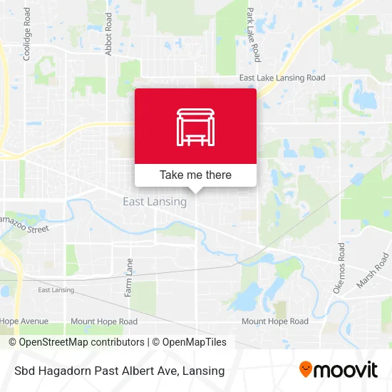 Mapa de Sbd Hagadorn Past Albert Ave