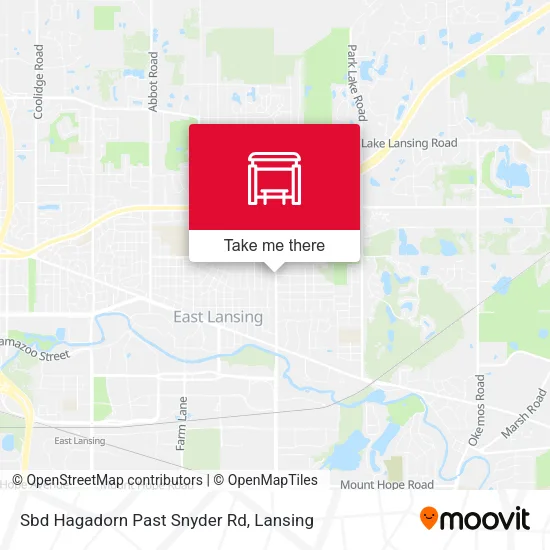 Mapa de Sbd Hagadorn Past Snyder Rd