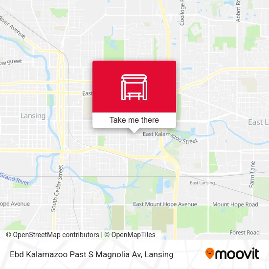 Mapa de Ebd Kalamazoo Past S Magnolia Av