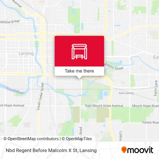 Mapa de Nbd Regent Before Malcolm X St