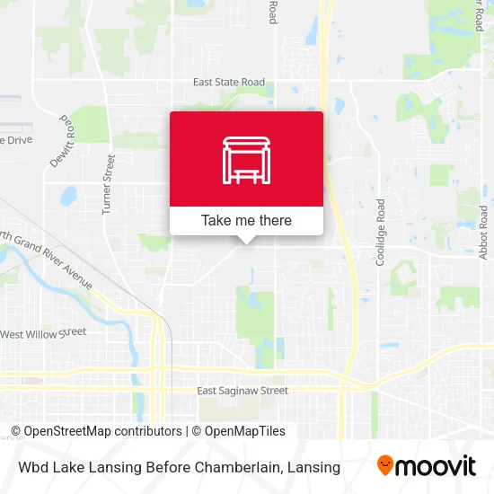Mapa de Wbd Lake Lansing Before Chamberlain