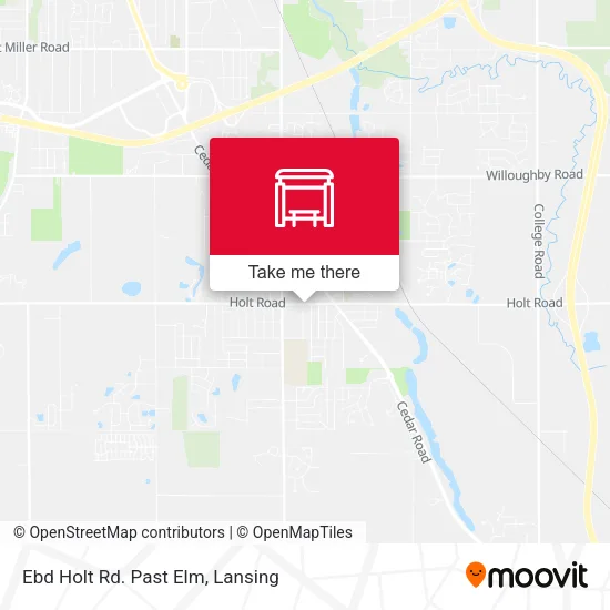 Mapa de Ebd Holt Rd. Past Elm