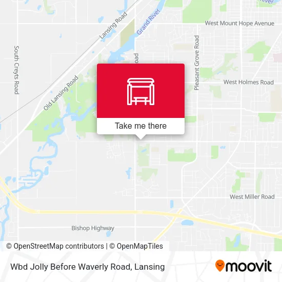 Mapa de Wbd Jolly Before Waverly Road