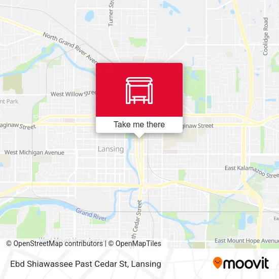 Mapa de Ebd Shiawassee Past Cedar St