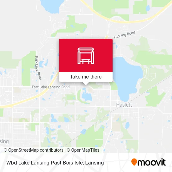 Mapa de Wbd Lake Lansing Past Bois Isle