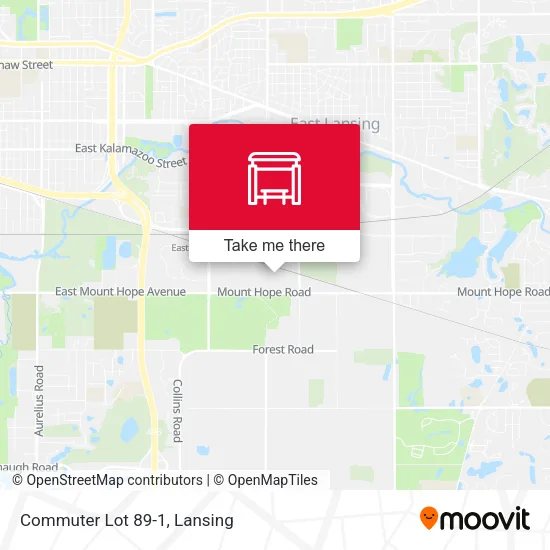 Commuter Lot 89-1 map