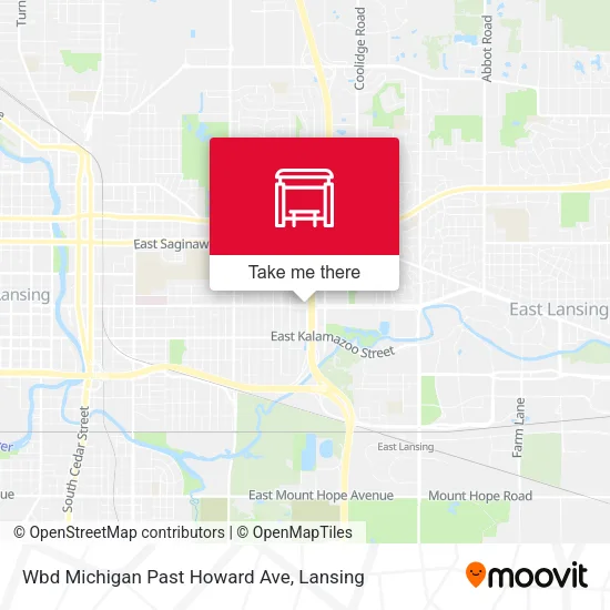 Mapa de Wbd Michigan Past Howard Ave