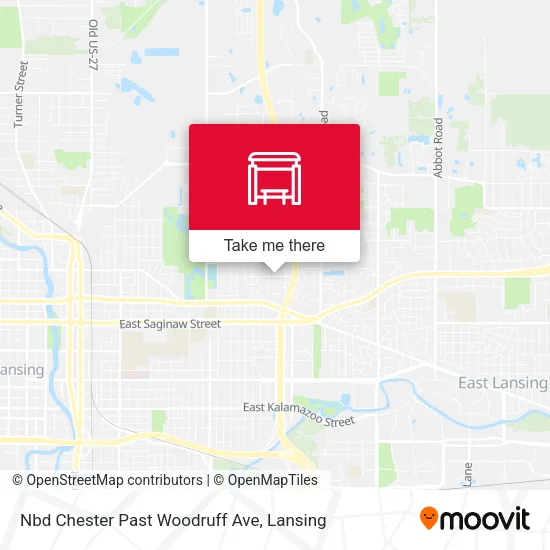 Nbd Chester Past Woodruff Ave map