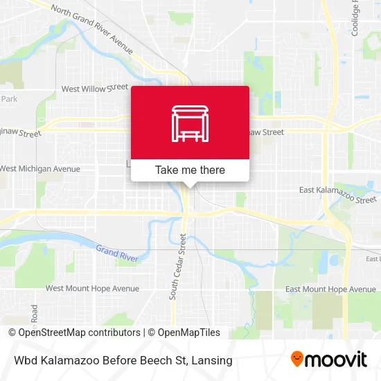 Mapa de Wbd Kalamazoo Before Beech St