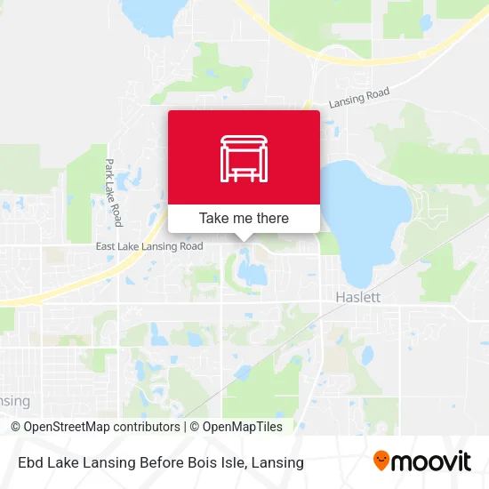 Mapa de Ebd Lake Lansing Before Bois Isle