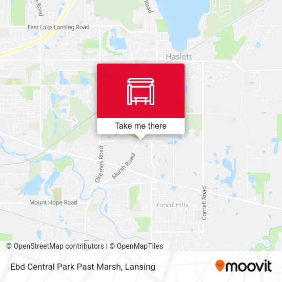 Mapa de Ebd Central Park Past Marsh