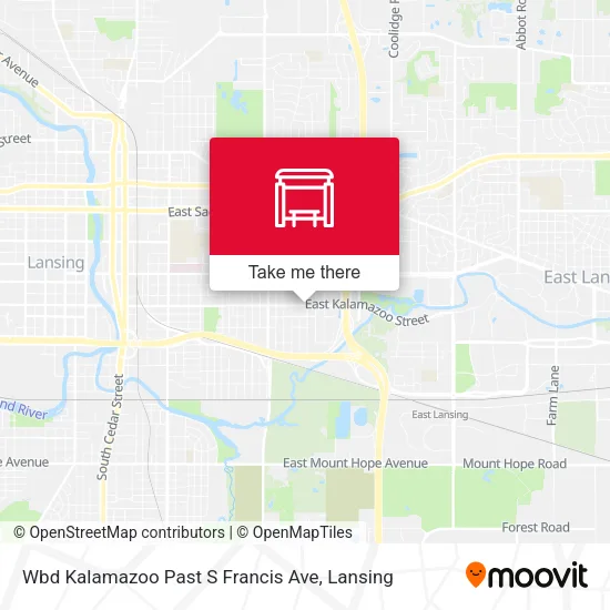 Mapa de Wbd Kalamazoo Past S Francis Ave