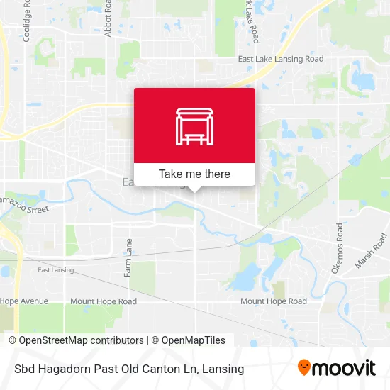 Mapa de Sbd Hagadorn Past Old Canton Ln