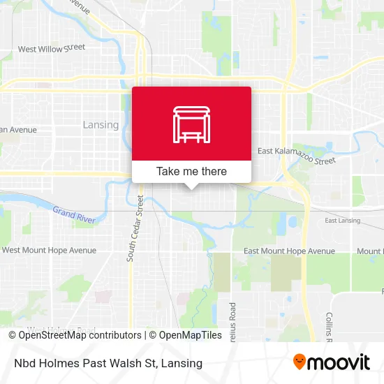 Mapa de Nbd Holmes Past Walsh St