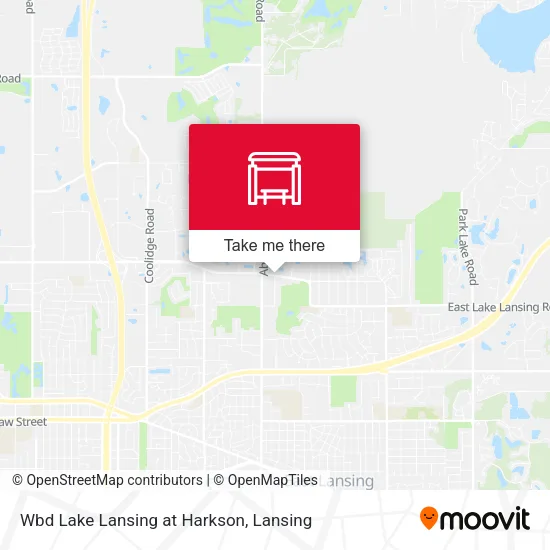 Mapa de Wbd Lake Lansing at Harkson