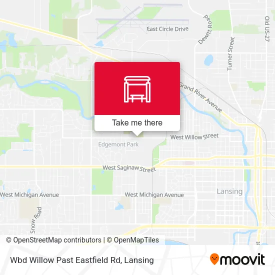Mapa de Wbd Willow Past Eastfield Rd