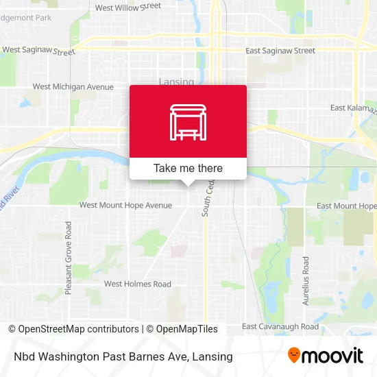 Mapa de Nbd Washington Past Barnes Ave