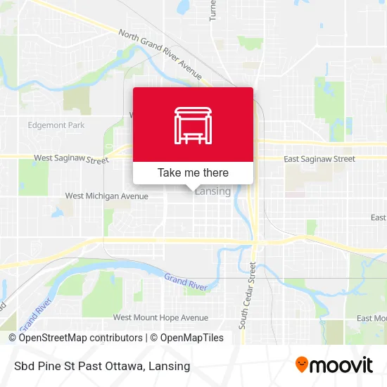 Mapa de Sbd Pine St Past Ottawa